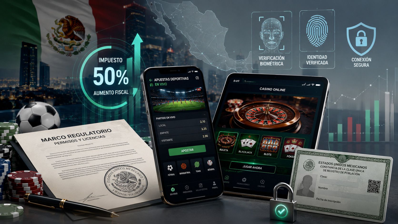 logo de M&eacute;xico actualiza regulaci&oacute;n de casinos online y apuestas digitales