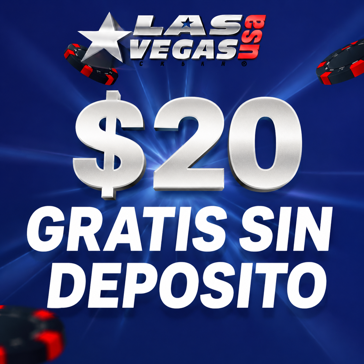 logo de $20 GRATIS sin dep&oacute;sito LAS VEGAS USA CASINO