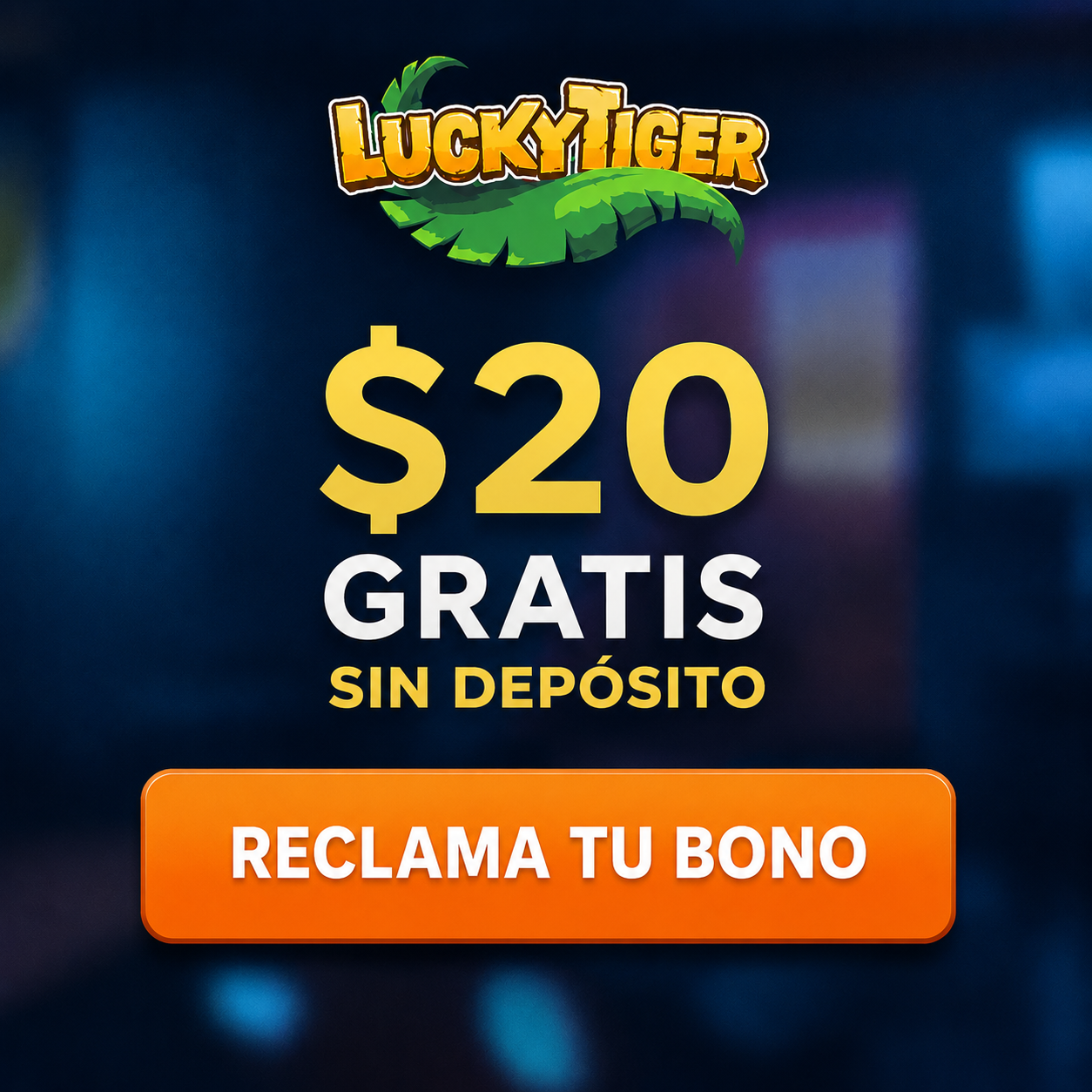 logo de $20 GRATIS sin dep&oacute;sito LUCKY TIGER CASINO