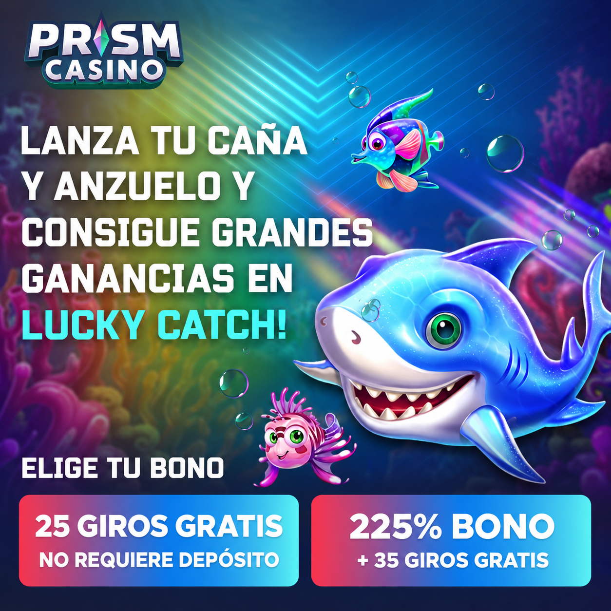 logo de 25 GIROS GRATIS SIN DEP&Oacute;SITO EN PRISM CASINO