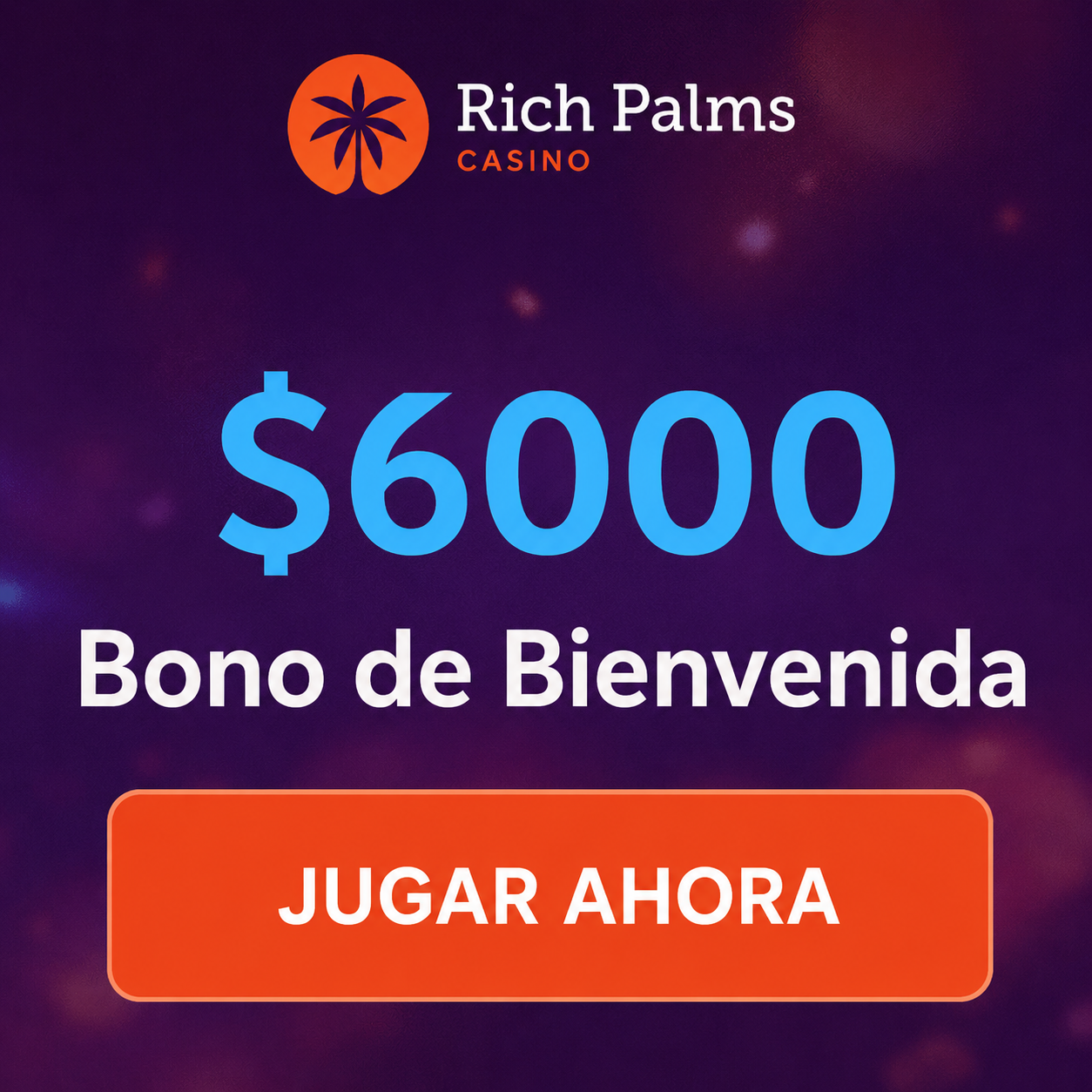logo de BONO DE BIENVENIDA HASTA $6000 EN RICH PALMS CASINO