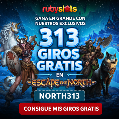 logo de 313 GIROS GRATIS SIN DEP&Oacute;SITO EN RUBY SLOTS CASINO