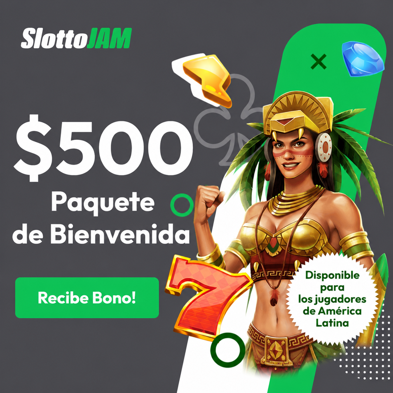 logo de BONO DE BIENVENIDA HASTA $500 EN SLOTTOJAM