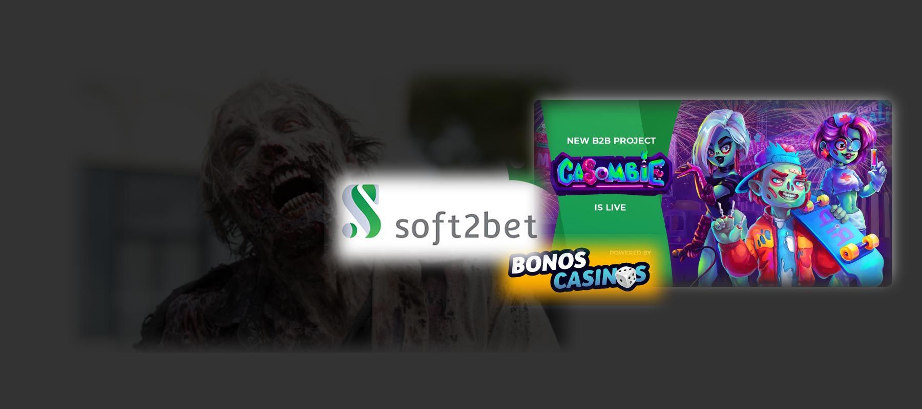 logo de Soft2Bet estrena Casombie, un sitio web que está de muerte